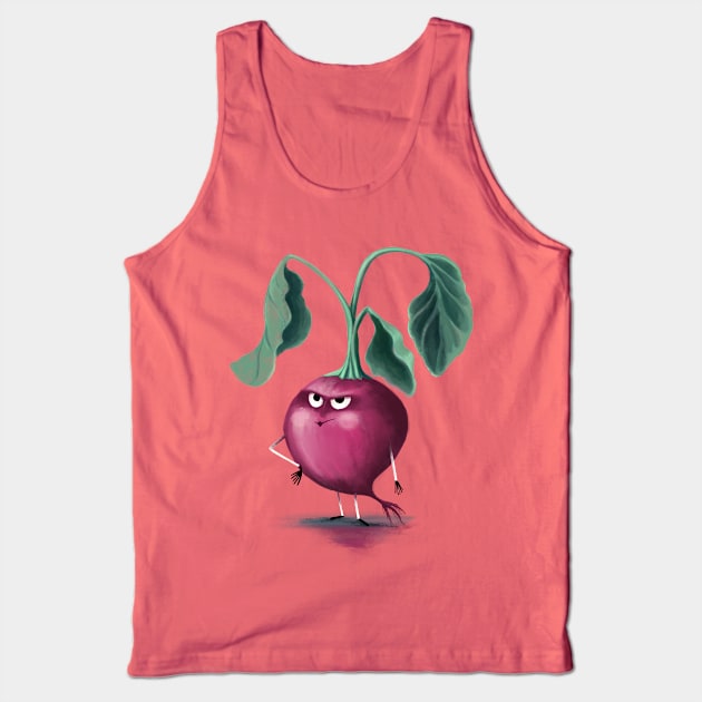 Ms.Beetroot Tank Top by YanaStrunina